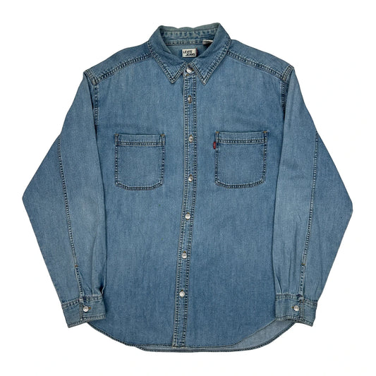Levis Denim Shirt - Large Blue Cotton