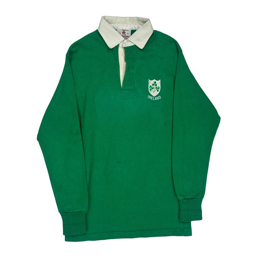 Ireland Barbarian Rugby Shirt - Medium Green Cotton