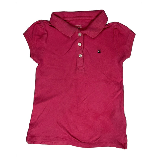 Age 2 Tommy Hilfiger Polo Shirt - 2XS Pink Cotton