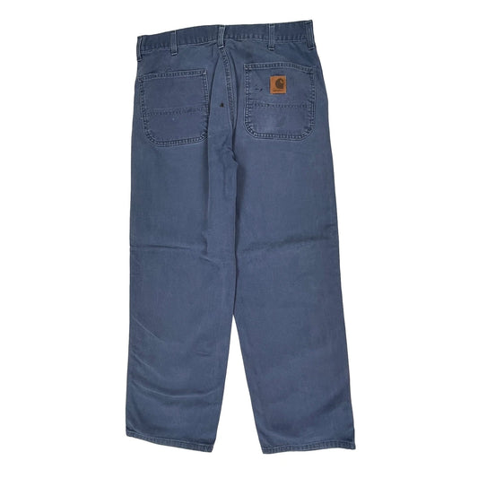 Carhartt Trousers - 34W 30L Blue Cotton