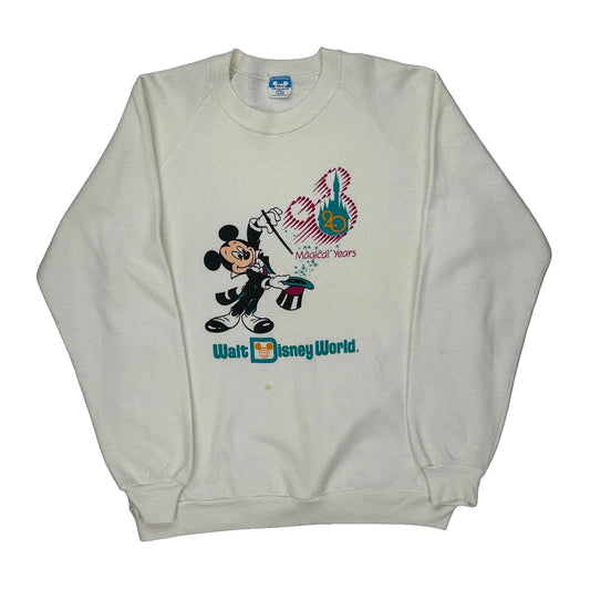 Made In USA Disney Graphic Sweatshirt - XL White Cotton