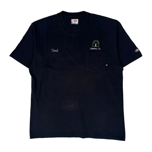 Vintage Dickies T-Shirt - XL Black Cotton