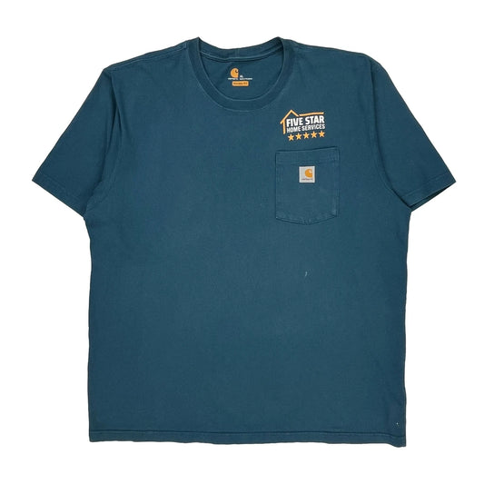 Five Star Home Services Carhartt T-Shirt - XL Blue Cotton