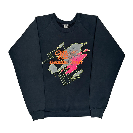 Miller Genuine Draft Miller Lite Graphic Sweatshirt - Medium Black Cotton