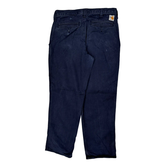 Carhartt Trousers - 32W 30L Navy Cotton