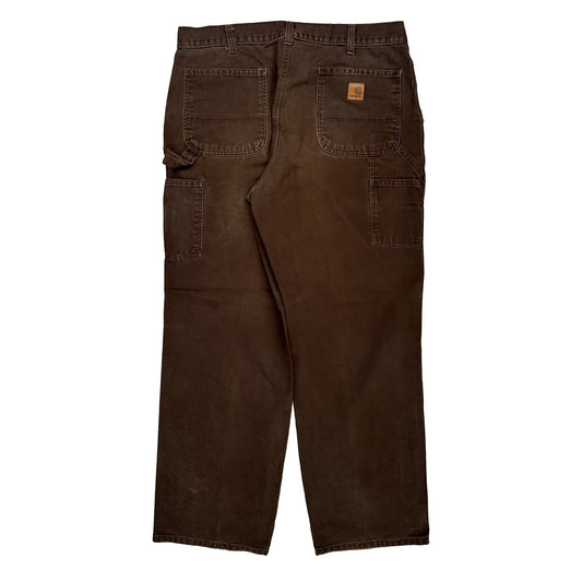 Carhartt Carpenter Trousers - 36W 31L Brown Cotton