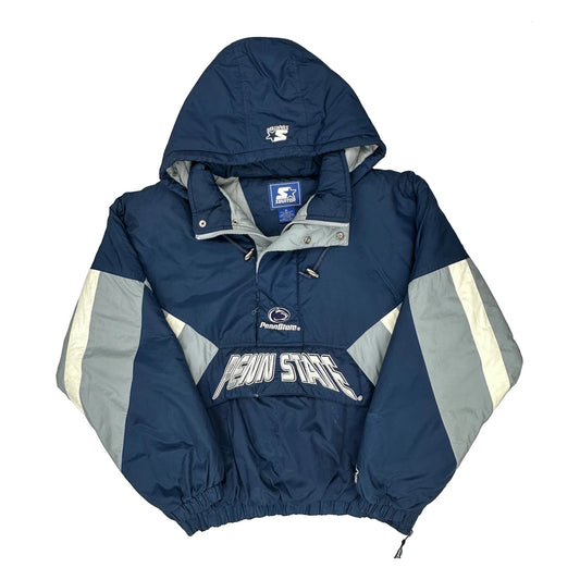 Penn State Starter Spellout Jacket - XL Blue Nylon