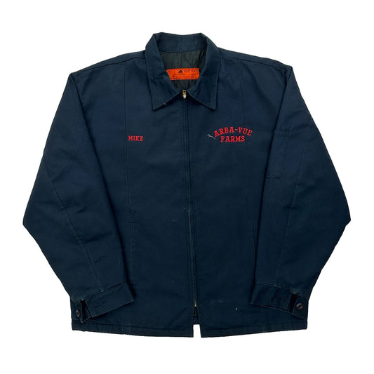 Arba-Vue Farms Red Kap Work Jacket - Large Blue Cotton