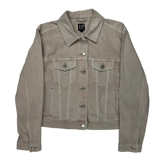 Gap Denim Jacket - Small Beige Cotton