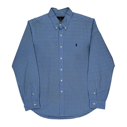 Vintage Ralph Lauren Slim Fit Shirt - XL Blue Cotton