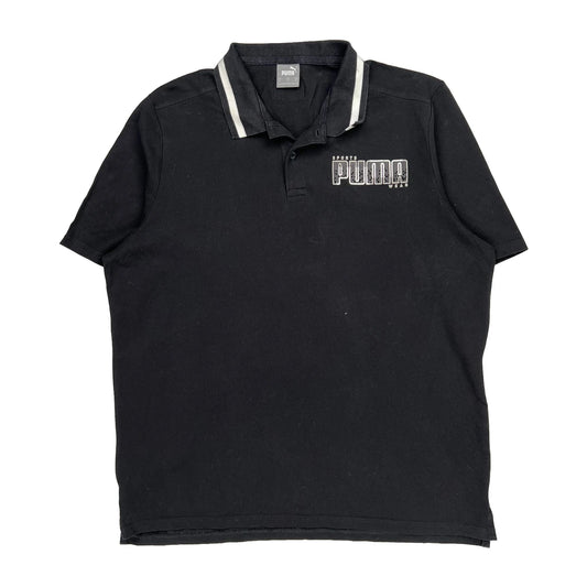 Puma Polo Shirt - XL Black Cotton