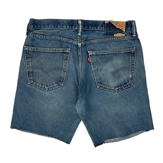 Levis Denim Shorts - 33W 10L Blue Cotton