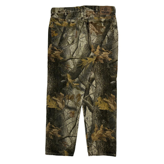 Wrangler Camo Cargo Trousers - 34W 30L Camo Cotton