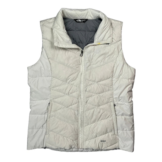 550 Fill The North Face Puffer - Large White Polyester