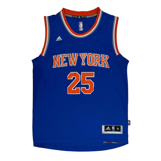 New York Knicks Adidas Nba Jersey - Medium Blue Polyester