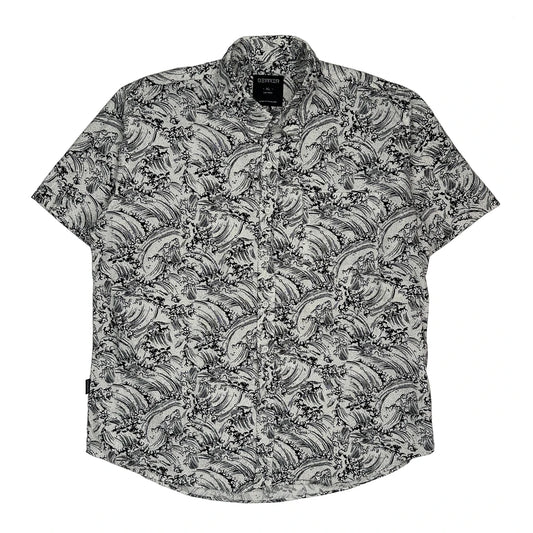 Berrer Short Sleeve Shirt - XL Black & White Cotton