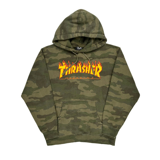 Magazine Thrasher Camo Hoodie - XL Green Cotton