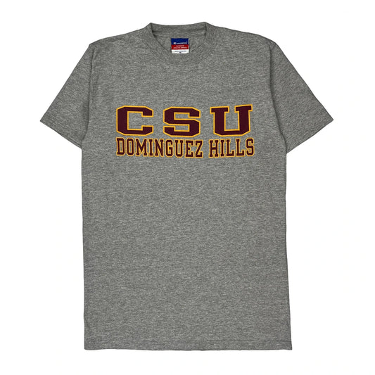 Csu Dominguez Hills Champion College T-Shirt - Medium Grey Cotton