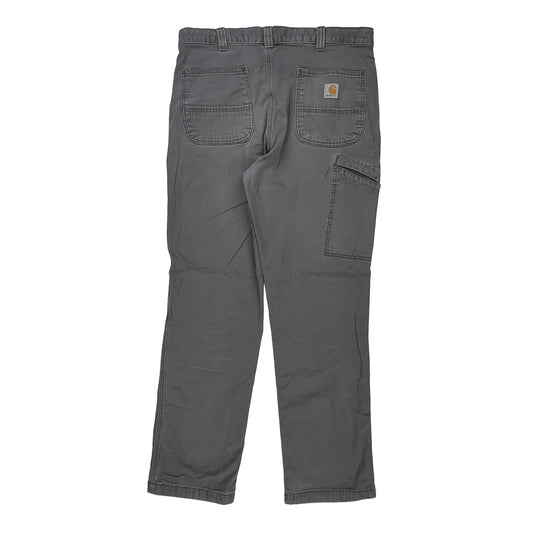 Carhartt Carpenter Trousers - 34W 32L Grey Cotton