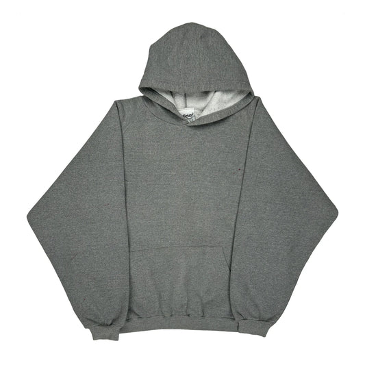 Adidas Boxy Hoodie - XL Grey Cotton