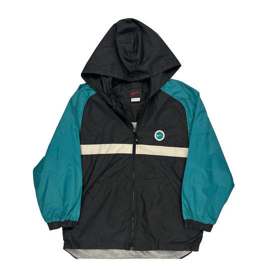 Age 11-12 Nike Windbreaker - Medium Black Polyester