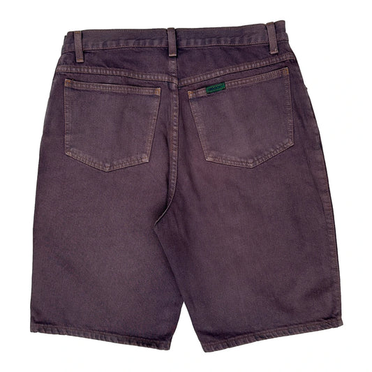 Levis Plum Denim Shorts - 32W 10L Purple Cotton