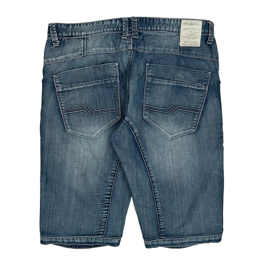 Projek Raw Cargo Denim Shorts - 38W 13L Blue Denim
