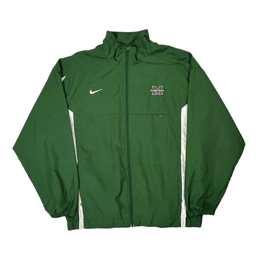 Basketball Nike Jacket - Large Green Polyester