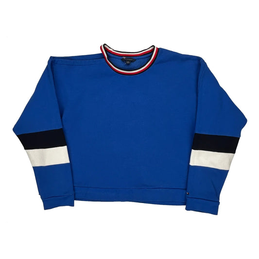 Tommy Hilfiger Striped Sweatshirt - XL Black Cotton