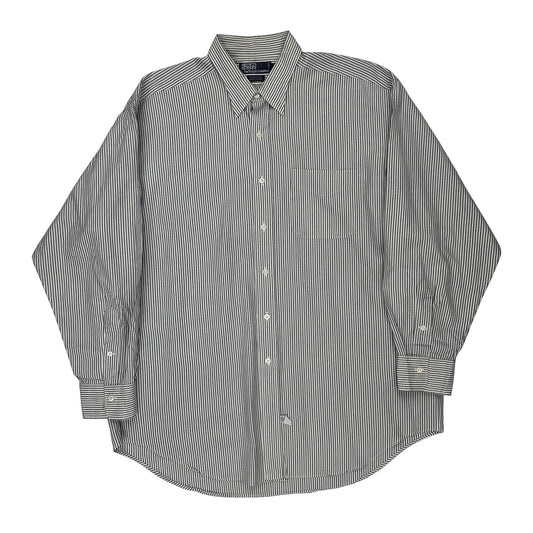 Chatfield Polo By Ralph Lauren Striped Shirt - Large Blue Cotton