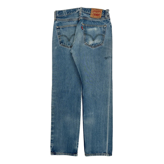501 Levis Jeans - 32W 34L Blue Cotton