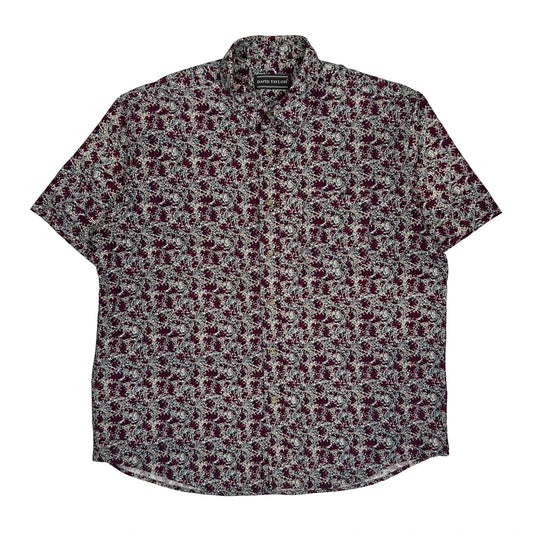David Taylor Floral Short Sleeve Shirt - XL Multicoloured Cotton