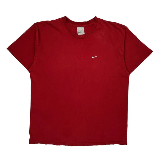 Vintage Nike T-Shirt - XL Red Cotton