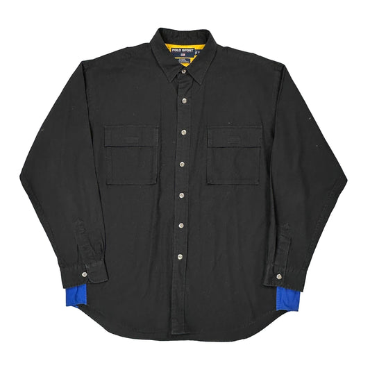 Polo Sport Shirt - XL Black Cotton