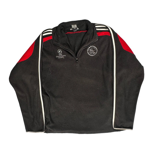 Vintage Uefa Champions League Adidas Ajax Fleece - XL Black Polyester