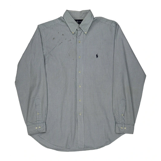 Ralph Lauren Checked Shirt - Large Green Cotton