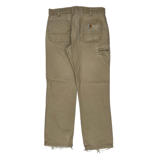 Carhartt Dungarees - 32W 31L Beige Cotton