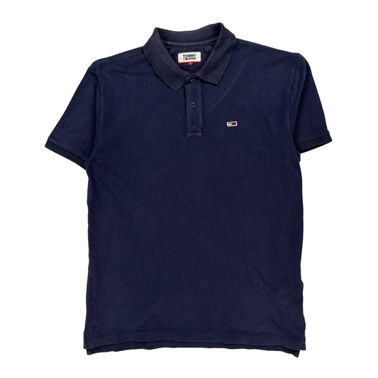 Tommy Jeans Polo Shirt - Small Navy Cotton