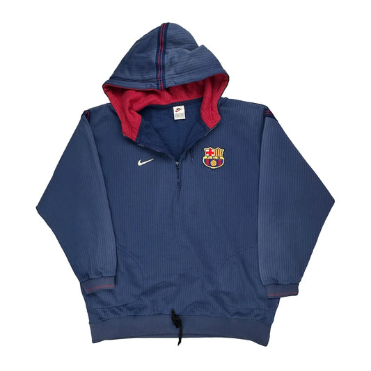 F.C. Barcelona Nike Football Hoodie - XL Blue Polyester