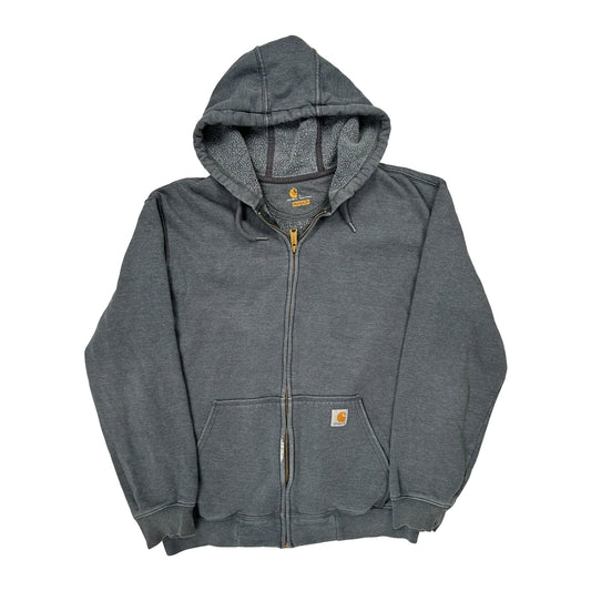 Carhartt Hoodie - Large Grey Cotton Blend