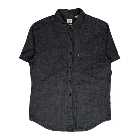 Vintage Levis Short Sleeve Shirt - Medium Grey Denim