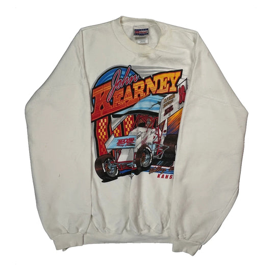 John Kearney Motorsports Hanes Graphic Sweatshirt - 2XL White Cotton