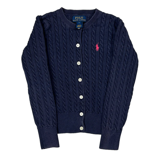 Age 5 Polo By Ralph Lauren Cardigan - Small Navy Cotton