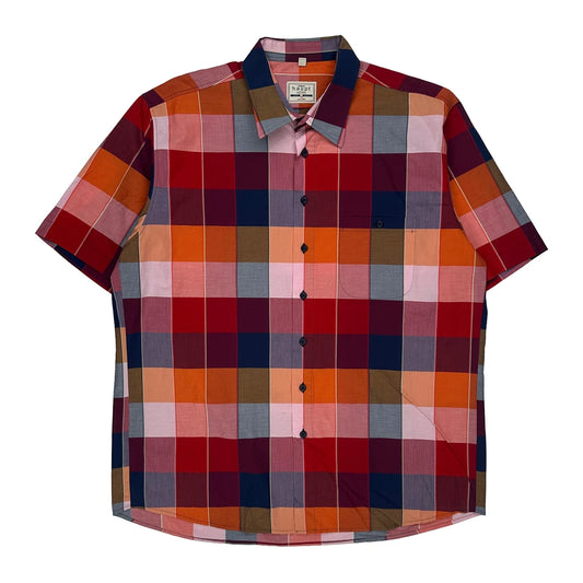 Haupt Checked Short Sleeve Shirt - XL Multicoloured Cotton