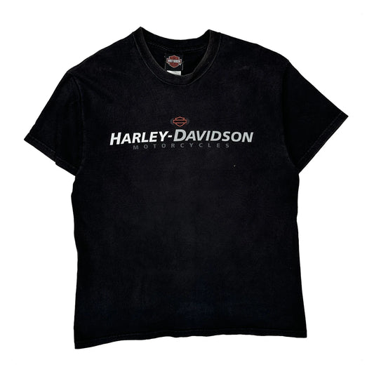 Syracuse, Ny Harley Davidson Graphic T-Shirt - Large Black Cotton