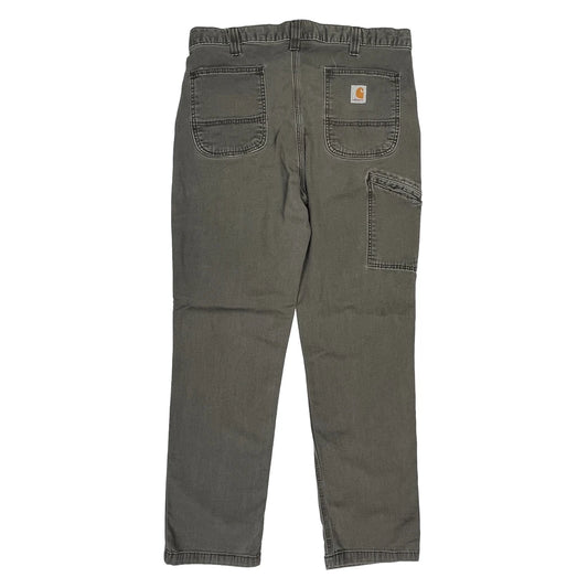 Carhartt Carpenter Trousers - 34W 31L Grey Cotton