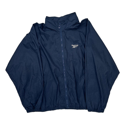Reebok Windbreaker - 2XL Navy Nylon
