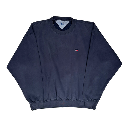 Tommy Hilfiger Sweatshirt - 2XL Navy Cotton
