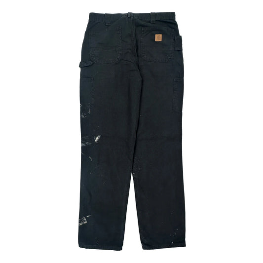 Carhartt Carpenter Trousers - 34W 30L Black Cotton