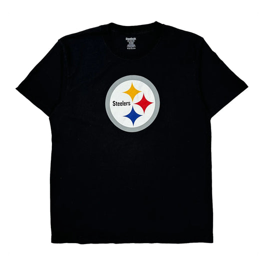 Steelers Reebok Nfl T-Shirt - XL Black Cotton